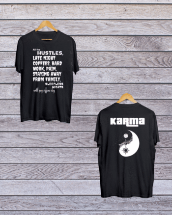 Buy both side print Karma T shirt