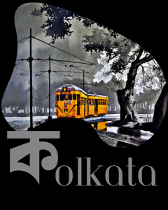 Buy Kolkata print Black T shirt