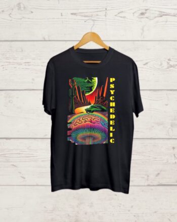 Psychedelic print Black T shirt