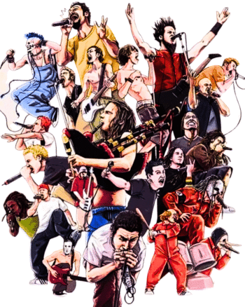 Legendary Rockstars collage artwork