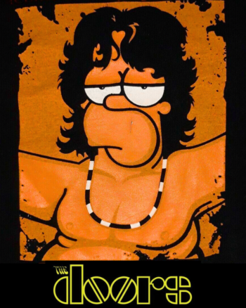 Jim Morrison art Simpson Style
