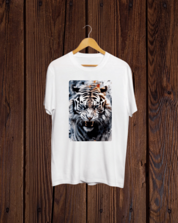 Buy Tiger print White T shirt