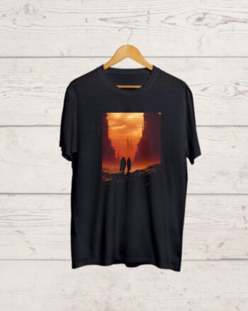 Buy Apocalypse print Black T shirt