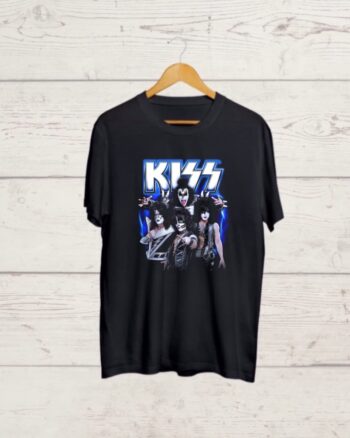 Buy KISS print Black T shirt