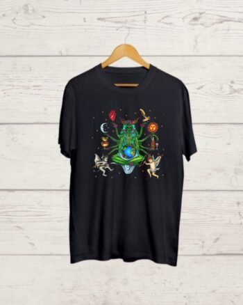 Buy Trippy Devil Black T shirt