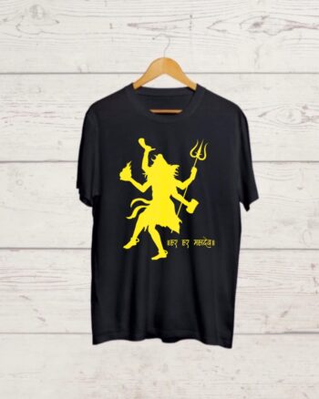 Har Har Mahadev Black T shirt