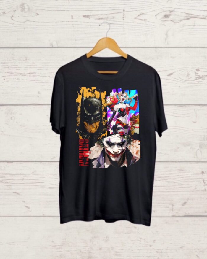 Joker Batman Harley Quinn print Tshirt