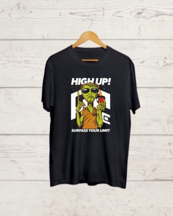 High up your Limit Black Tshirt