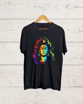 Buy Shiva print Round Neck T shirt
