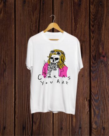Come as you are print T shirt