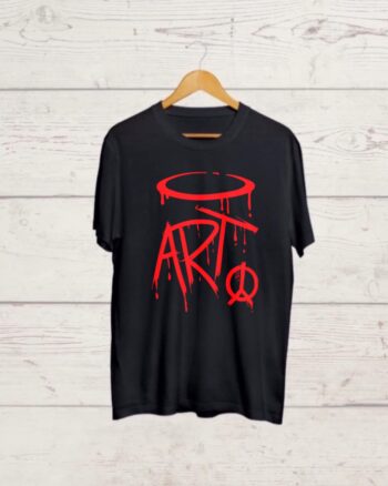 Buy art print Black T shirt