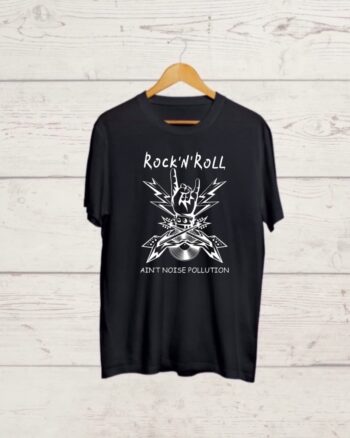 Buy ACDC print Black T shirt