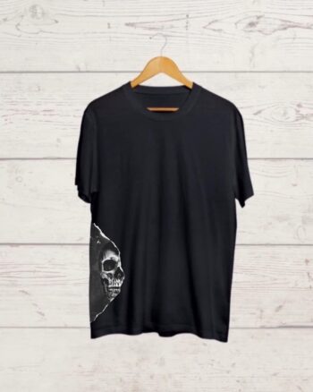 Buy Skull print Black Tshirt