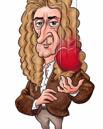 Sir Issac Newton and his apple