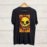 Buy Creepy Smiley print Black T shirt