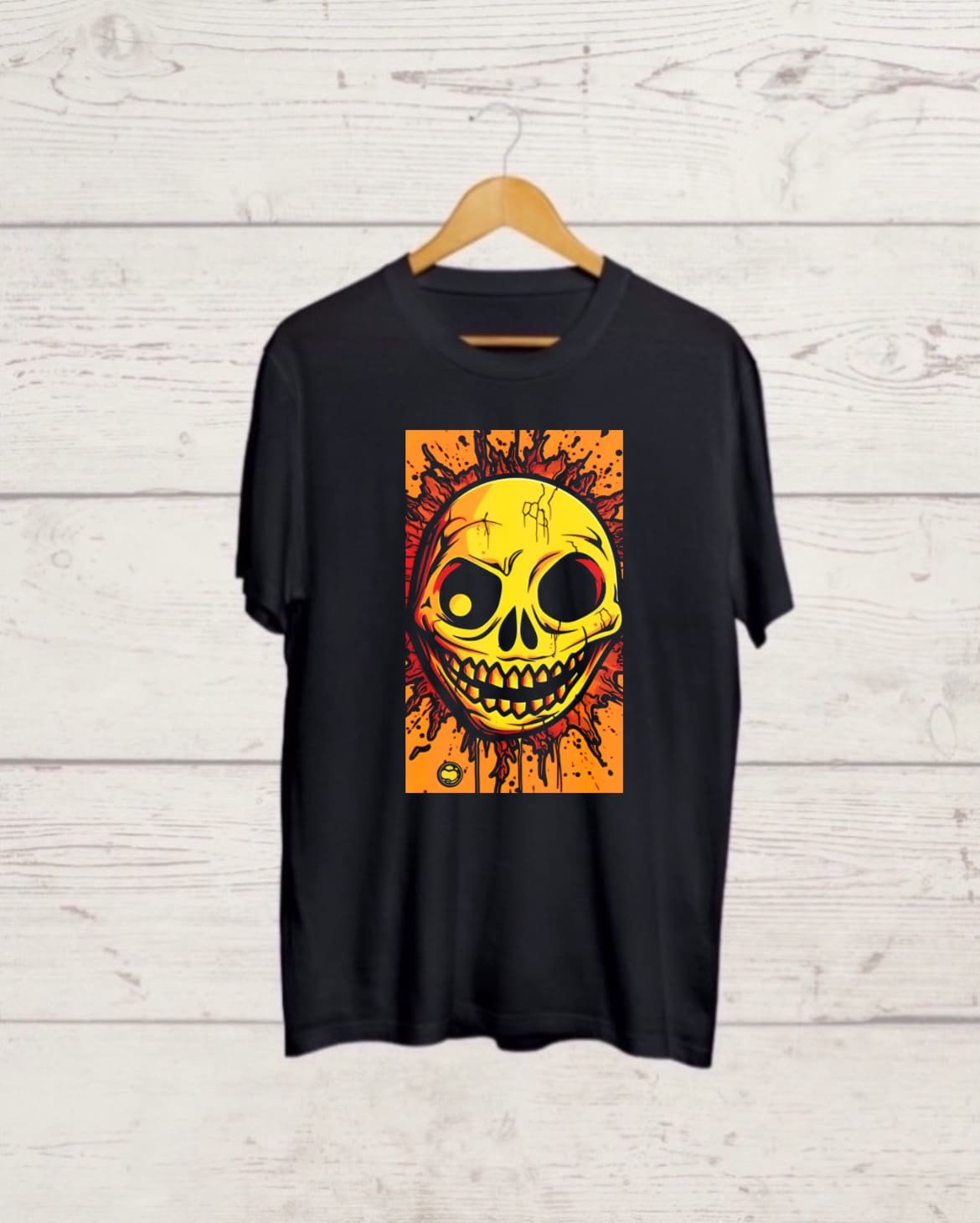 Buy Creepy Mask Black T shirt Buy Creepy Smiley print Black T shirt