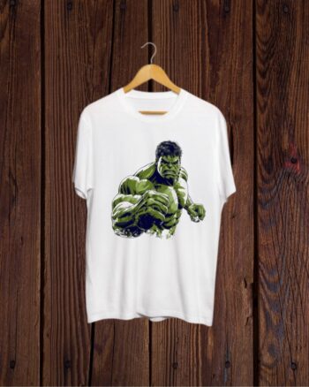 Buy Hulk print white T shirt