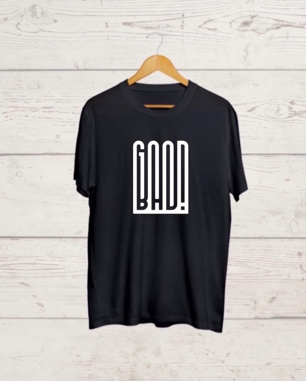 Good bad black T shirt Buy Good Vs Bad Black T shirt
