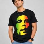 Buy Bob Marley print Black T shirt