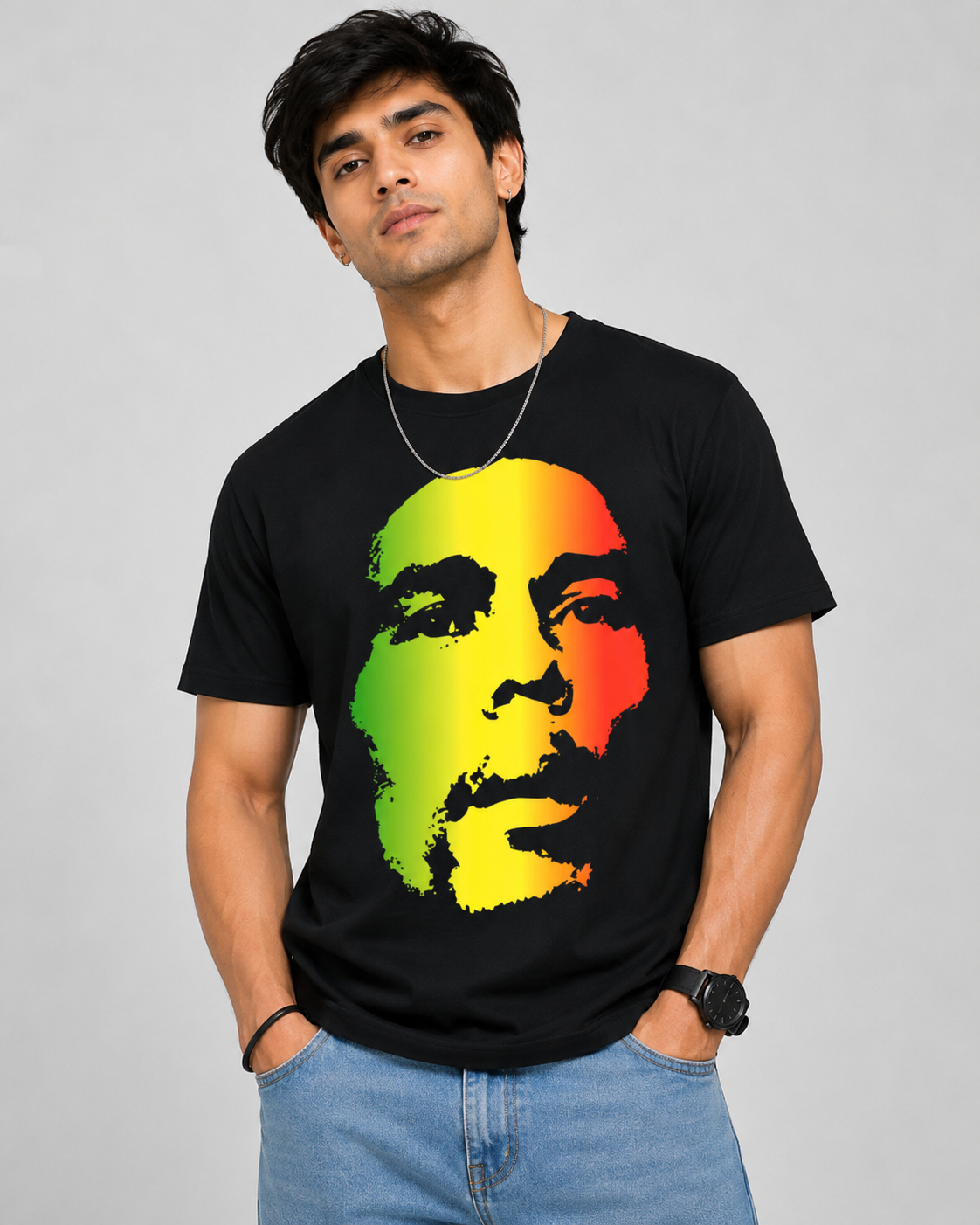 Buy Bob Marley print Black T shirt Buy Bob Marley print Black T shirt