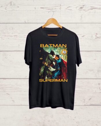 Batman Vs Superman print Black Tshirt