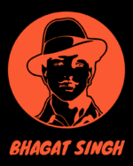 Buy Bhagat Singh print Black T shirt