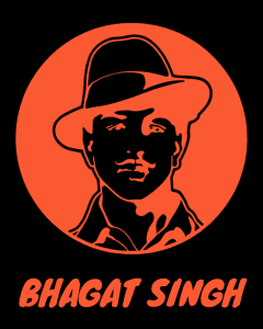Buy Bhagat Singh print Black T shirt