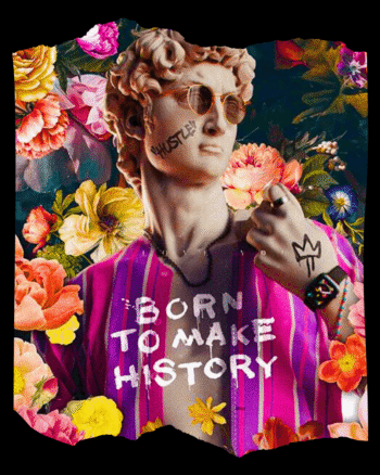 Born to Make History Black T shirt