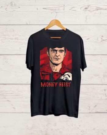 Money Heist Berlin print Black Tshirt Money Heist Berlin
