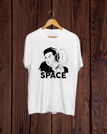 Elon Mask smoking print White T shirt