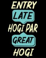 Hindi Quote print Black T shirt