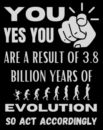Buy Evolution print Round neck T shirt
