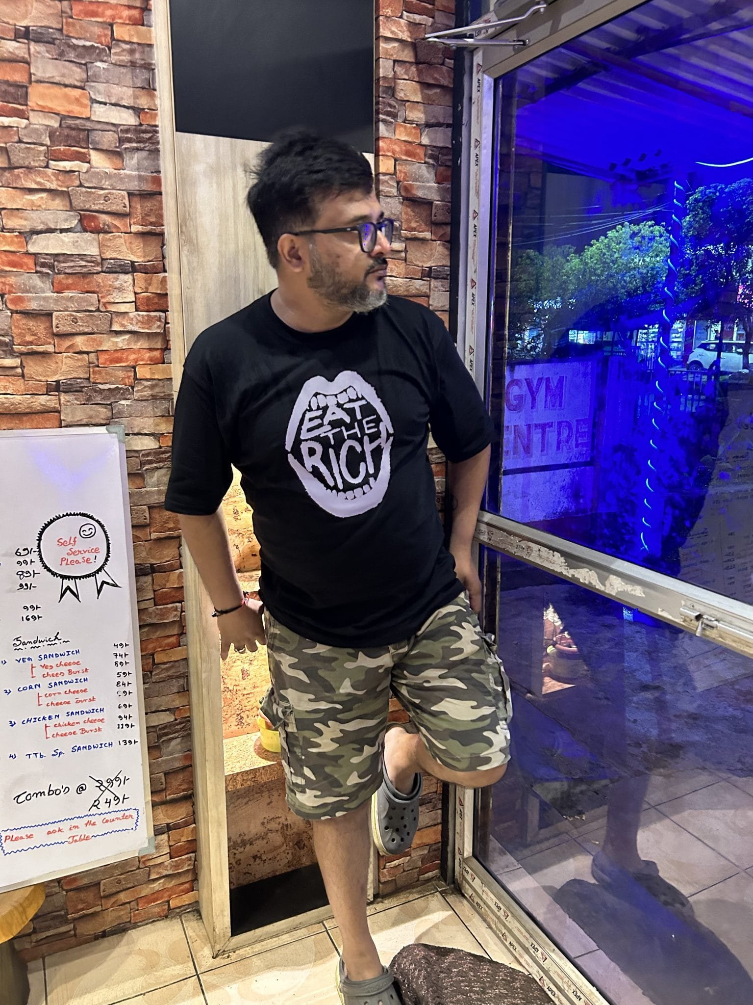 Buy Eat the Rich print Tshirt