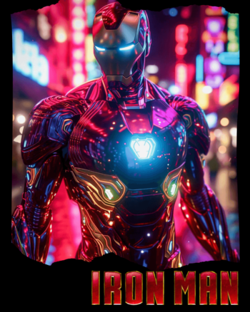 Buy Iron Man print Black T shirt