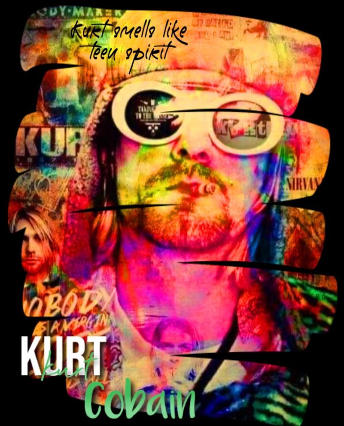 Buy Kurt Cobain print Black T shirt Buy Nirvana Tshirt