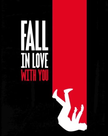 Buy Falling in Love Black T shirt