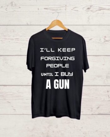 Buy Funny Quote print Black T shirt