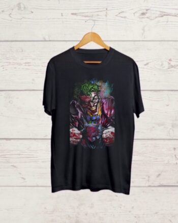 Buy Bloody Joker print Black T shirt