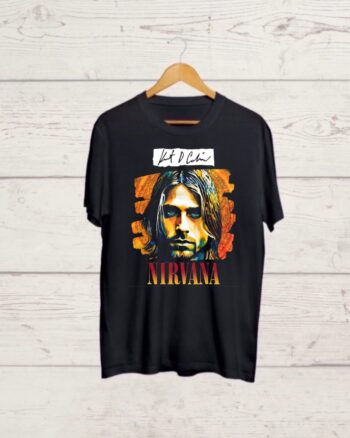Kurt Cobain print Black Tshirt