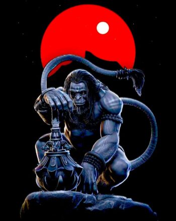 Buy Jai Hanuman print Black T shirt