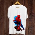 Buy Spiderman print white T shirt