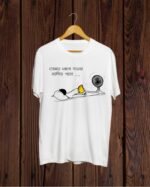 Funny Summer Vibes print White T shirt