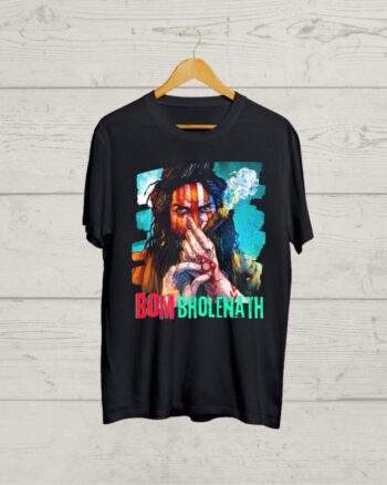 Shiva print Round Neck T shirt