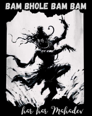 Buy Shiva print Black Tee shirt