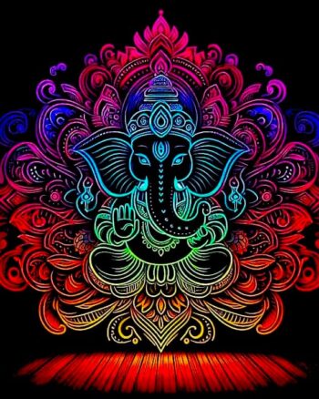 Buy Ganpati Bappa print Black T shirt