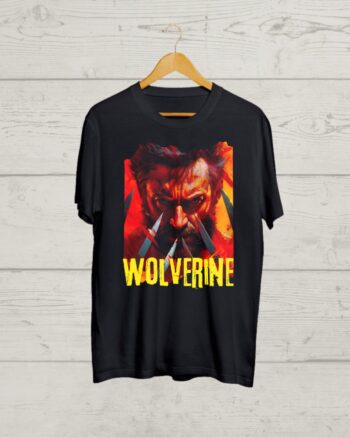 Buy Wolverine print Black Tshirt
