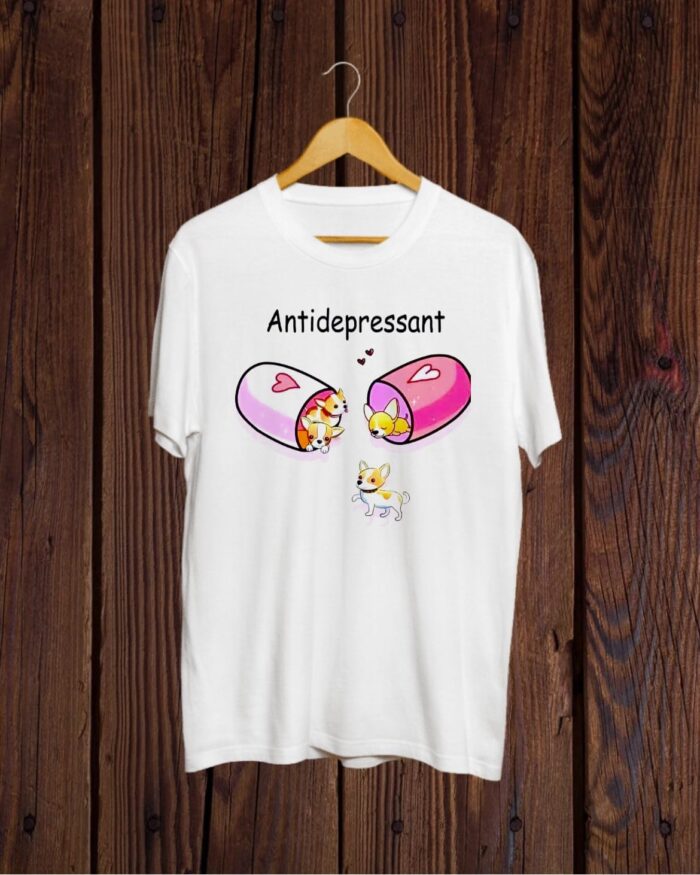 Buy Cute Dogs print white T shirt