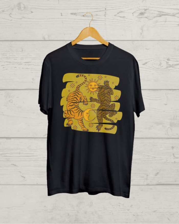 Both side print Psychedelic T shirt