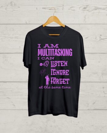 Buy Multi Tasking Black T shirt