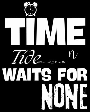 Popular Quotation print Black T shirt